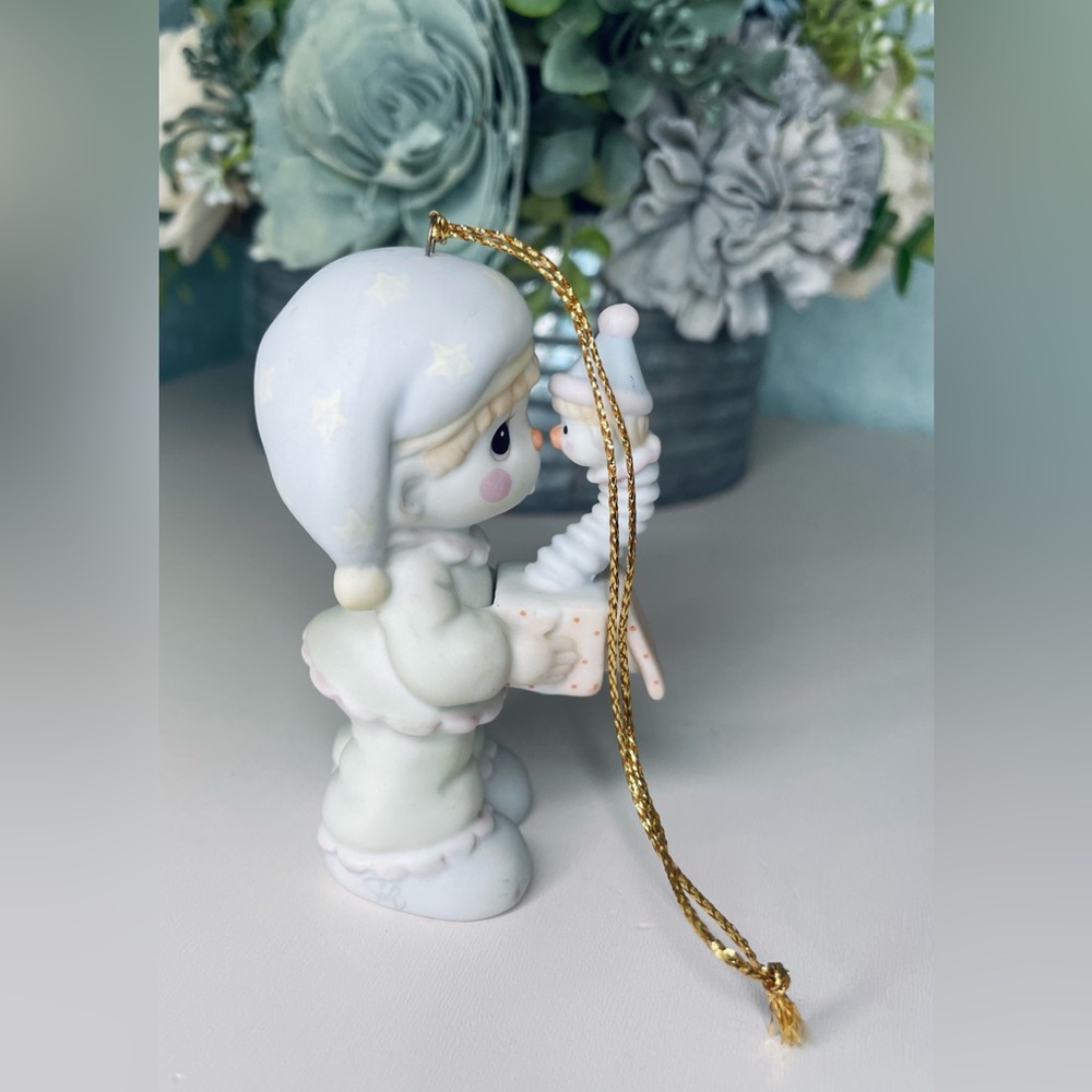 1988 Vintage Precious Moments God Sent You Clown Jack in the Box Ornament